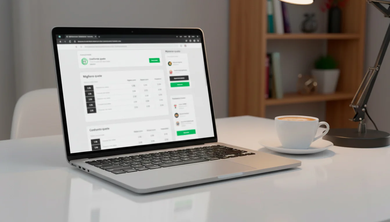 Confronto quote per trovare value bet nel calcio