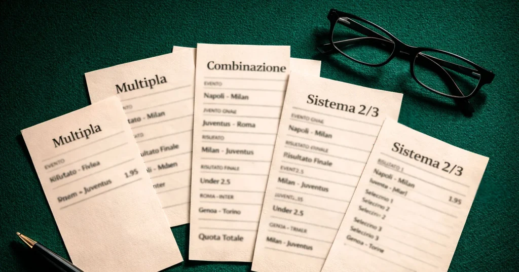 Sistemi scommesse calcio integrali e ridotti